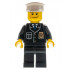 Police - City Suit with Blue Tie and Badge, Black Legs, Black Eyebrows, White Hat – ГРАДСКИ