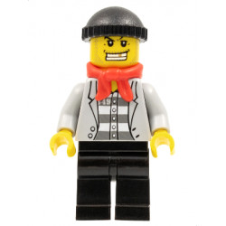 Police - Jail Prisoner Jacket over Prison Stripes, Black Legs, Black Knit Cap, Gold Tooth, Bandana – ГРАДСКИ