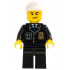 Police - City Suit with Blue Tie and Badge, Black Legs, White Short Bill Cap, Scowl – ГРАДСКИ