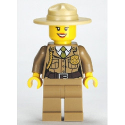 Forest Police - Dark Tan Jacket with Pockets, Gold Badge and Braid, Olive Green Tie, Dark Tan Legs, Campaign Hat – ГРАДСКИ