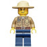 Forest Police - Dark Tan Shirt with Pockets, Radio and Gold Badge, Dark Blue Legs, Campaign Hat, Angry Eyebrows and Scowl, White Pupils – ГРАДСКИ
