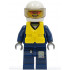Forest Police - Helicopter Pilot, Dark Blue Flight Suit with Badge, Helmet, Life Jacket Center Buckle, Orange Sunglasses – ГРАДСКИ