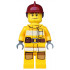 Fire - Bright Light Orange Fire Suit with Utility Belt, Dark Red Fire Helmet – ГРАДСКИ