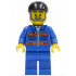 Blue Jacket with Pockets and Orange Stripes, Blue Legs, Black Short Bill Cap, Gray Beard – ГРАДСКИ