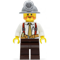 Miner - Shirt with Tie and Suspenders, Mining Helmet, Beard – ГРАДСКИ