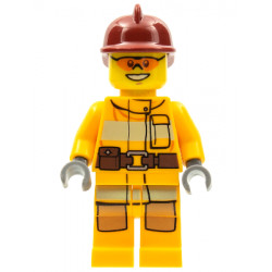 Fire - Bright Light Orange Fire Suit with Utility Belt, Dark Red Fire Helmet, Orange Sunglasses – ГРАДСКИ