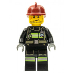 Fire - Reflective Stripes with Utility Belt, Dark Red Fire Helmet, Crooked Smile and Scar – ГРАДСКИ