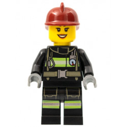 Fire - Reflective Stripes with Utility Belt, Dark Red Fire Helmet, Black Eyebrows – ГРАДСКИ