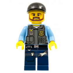 Police - LEGO City Undercover Elite Police Officer 1 - Brown Beard – ГРАДСКИ