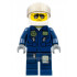 Forest Police - Helicopter Pilot, Dark Blue Flight Suit with Badge, Helmet, Black and Silver Sunglasses, Black Eyebrows – ГРАДСКИ