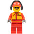 Monster Truck Mechanic, Racing Suit with Airborne Spoilers Logo, Red Cap with Hole, Headphones, Black and Silver Sunglasses – ГРАДСКИ