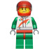Race Car Driver, White Racing Suit with Octan Logo, Red Helmet with Trans-Brown Visor, Crooked Smile with Black Dimple – ГРАДСКИ