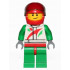 Race Car Driver, White Racing Suit with Octan Logo, Red Helmet with Trans-Brown Visor, Crooked Smile with Brown Dimple – ГРАДСКИ