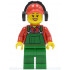 Overalls Farmer Green, Red Cap with Hole, Headphones – ГРАДСКИ