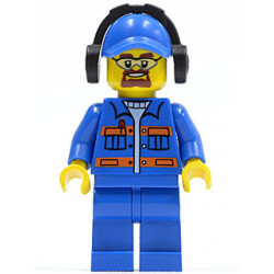 Blue Jacket with Pockets and Orange Stripes, Blue Legs, Blue Cap with Hole, Headphones, Safety Goggles – ГРАДСКИ