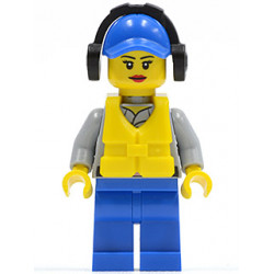 Coast Guard City - Crew Member Female, Blue Cap with Hole, Headphones – ГРАДСКИ