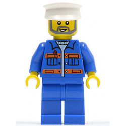 Blue Jacket with Pockets and Orange Stripes, Blue Legs, White Hat, Gray Beard – ГРАДСКИ