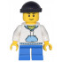 Child - Boy, White Hoodie with Medium Blue Pocket, Blue Short Legs, Black Knit Cap – ГРАДСКИ