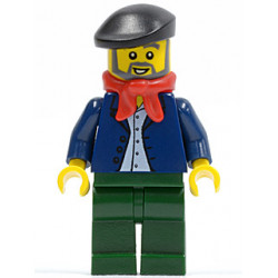 Dark Blue Jacket, Light Blue Shirt, Dark Green Legs, Red Bandana, Black Beret – ГРАДСКИ