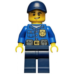 Police - City Officer, Gold Badge, Dark Blue Cap with Hole, Lopsided Grin – ГРАДСКИ