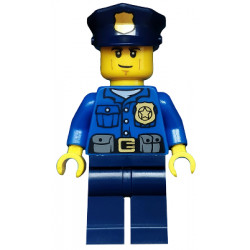 Police - City Officer, Gold Badge, Police Hat, Cheek Lines – ГРАДСКИ