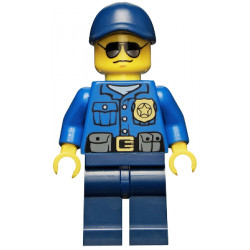Police - City Officer, Gold Badge, Dark Blue Cap with Hole, Sunglasses – ГРАДСКИ