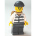 Police - Jail Prisoner 86753 Prison Stripes, Dark Bluish Gray Knit Cap, Backpack, Scowl – ГРАДСКИ