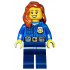 Police - City Officer, Gold Badge, Dark Orange Female Hair over Shoulder – ГРАДСКИ