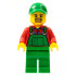 Overalls Farmer Green, Green Cap with Hole, Brown Moustache and Goatee – ГРАДСКИ