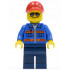 Blue Jacket with Pockets and Orange Stripes, Dark Blue Legs, Red Cap with Hole, Sunglasses, NO Back Print – ГРАДСКИ