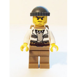 Swamp Police - Crook Male with Dark Bluish Gray Knit Cap and Backpack – ГРАДСКИ