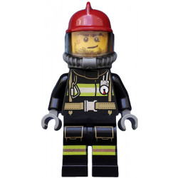 Fire - Reflective Stripes with Utility Belt, Dark Red Fire Helmet, Breathing Neck Gear with Air Tanks, Crooked Smile and Scar – ГРАДСКИ