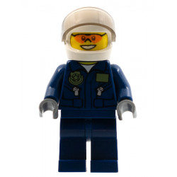 Swamp Police - Helicopter Pilot, Dark Blue Flight Suit with Badge, Helmet, Plain Hips and Legs – ГРАДСКИ