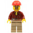 Flannel Shirt with Pocket and Belt, Dark Tan Legs, Red Construction Helmet, Safety Goggles – ГРАДСКИ