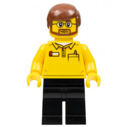 LEGO Store Employee, Black Legs, Beard and Glasses – ГРАДСКИ
