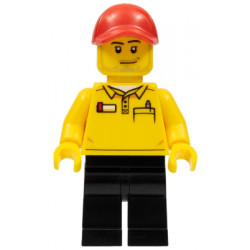 LEGO Store Driver, Black Legs, Red Cap with Hole – ГРАДСКИ