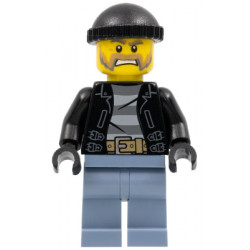 Police - City Bandit Male with Brown and Gray Beard, Black Knit Cap – ГРАДСКИ