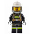 Fire - Reflective Stripes with Utility Belt, White Fire Helmet, Breathing Neck Gear with Air Tanks, Trans-Brown Visor, Peach Lips Open Mouth Smile – ГРАДСКИ
