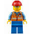 Orange Safety Vest with Reflective Stripes, Blue Legs, Red Construction Helmet, Glasses (TV Tower Technician) – ГРАДСКИ