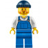 Fire Lighthouse Keeper - Overalls Blue over V-Neck Shirt, Blue Legs, Dark Blue Knit Cap – ГРАДСКИ