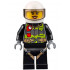 Fire - Reflective Stripes with Utility Belt and Flashlight, White Helmet, Trans-Brown Visor, Peach Lips Open Mouth Smile – ГРАДСКИ
