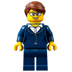 Businesswoman - Dark Blue Pants Suit, Glasses – ГРАДСКИ