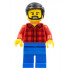 Male - Red Plaid Flannel Shirt, Blue Legs, Black Hair, Beard – ГРАДСКИ