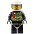 Fire - Reflective Stripes with Utility Belt and Flashlight, White Helmet, Trans-Brown Visor, Silver Sunglasses – ГРАДСКИ