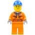 Tow Truck Driver - Male, Orange Safety Jacket, Reflective Stripe, Sand Blue Hoodie, Orange Legs, Blue Cap with Hole, Stubble – ГРАДСКИ