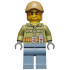Volcano Explorer - Male, Shirt with Belt and Radio, Dark Tan Cap with Hole, Crooked Smile and Scar – ГРАДСКИ