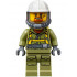Volcano Explorer - Male Worker, Suit with Harness, Construction Helmet, Breathing Neck Gear with Yellow Air Tanks, Trans-Brown Visor, Goatee – ГРАДСКИ