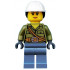 Volcano Explorer - Female, Shirt with Belt and Shoulder Ropes, White Construction Helmet with Dark Brown Ponytail Hair – ГРАДСКИ