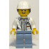 Volcano Explorer - Female Scientist, White Construction Helmet with Dark Brown Ponytail Hair – ГРАДСКИ