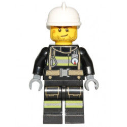 Fire - Reflective Stripes with Utility Belt, White Fire Helmet, Beard Stubble – ГРАДСКИ